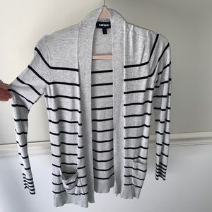 Express fall striped cardigan